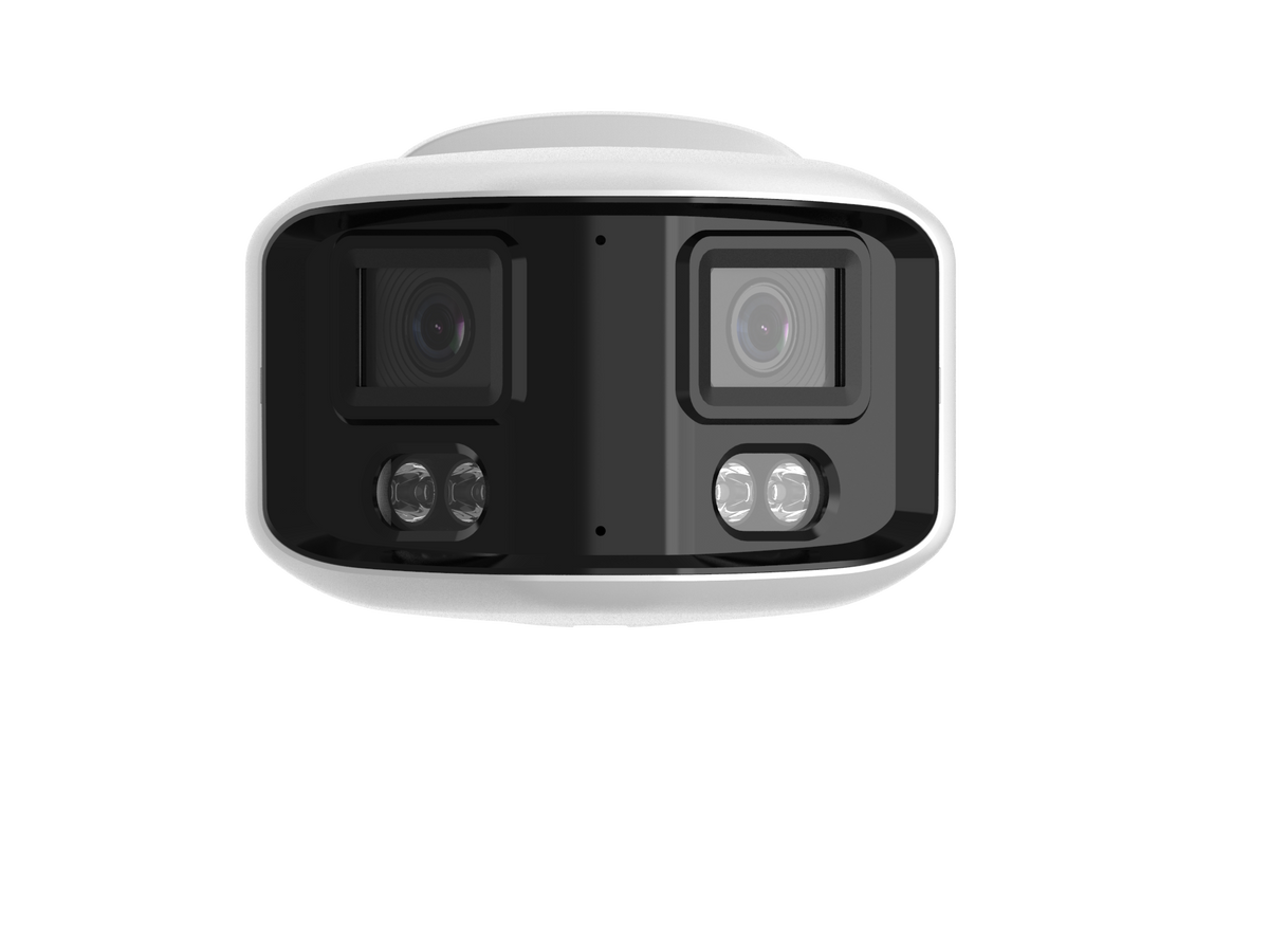 Silarius X SIL-PB8MP28AU 8MP Smart Dual Illumination Panoramic Auto Stitching ONVIF Bullet Network Camera with 2-Way Audio (NDAA Compliant)